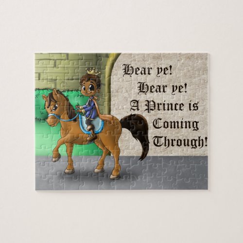 African American Prince and Horse Jigsaw Puzzle