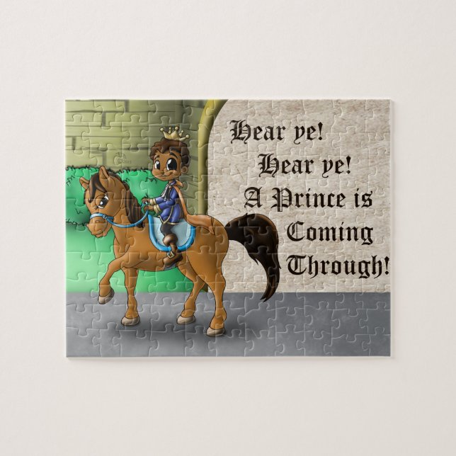 African American Prince and Horse Jigsaw Puzzle (Horizontal)