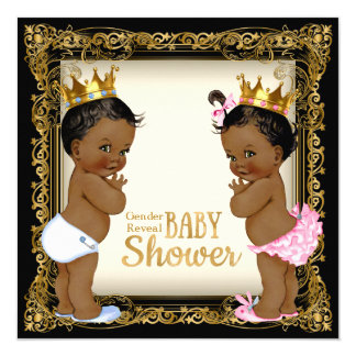 African American Gender Reveal Invitations & Announcements | Zazzle