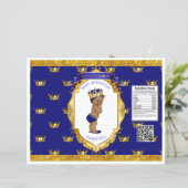 African American Prince Royal Blue Gold Chip Bag (Standing Front)