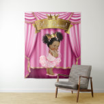African American Princess Baby Shower Backdrop at Zazzle
