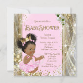African American Princess Baby Shower Invitations (Front)