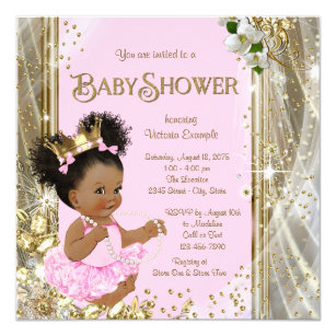 Free Printable African American Baby Shower Invitations 6