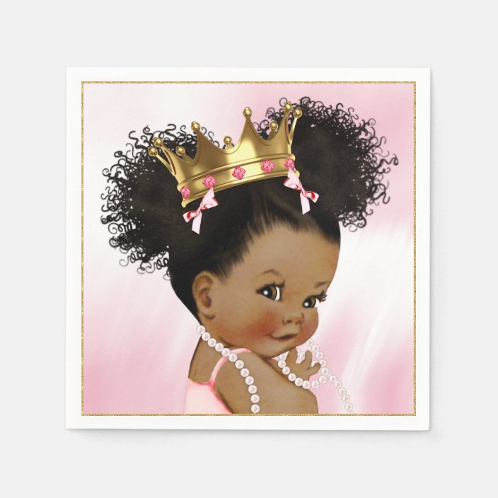 african american princess baby shower
