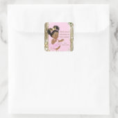 African American Princess Baby Shower Stickers (Bag)