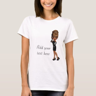African American Princess Diva Custom T-Shirt