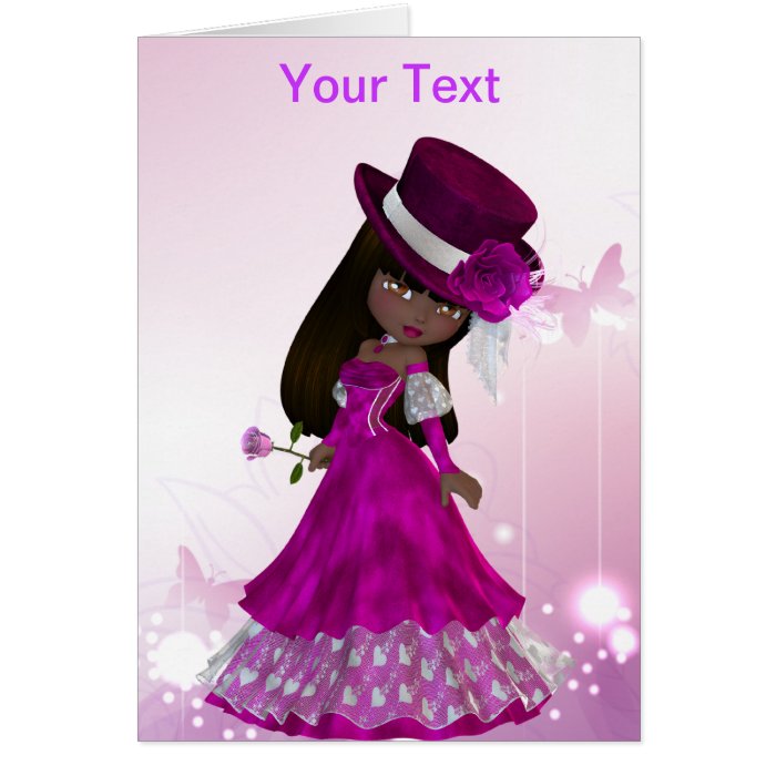 African American Princess Greeting Card