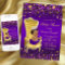 African American Princess Purple Gold Baby Shower