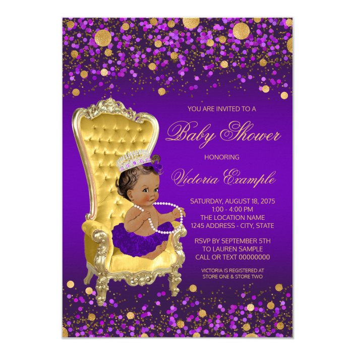 zazzle princess baby shower invitations