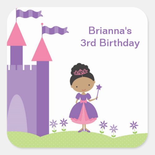 African American Princess Stickers