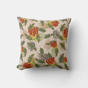 African American Print Throw Pillow