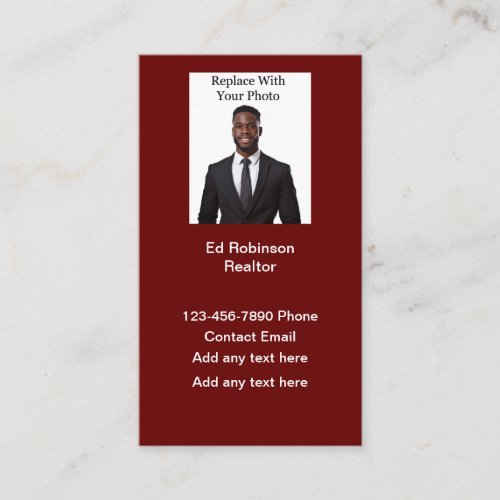 African American Realtor Theme Business Cards