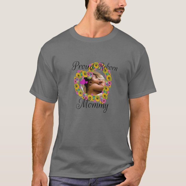 African American Reborn Baby Doll "Proud Reborn Mo T-Shirt (Front)