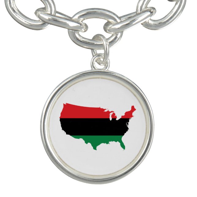 African American _ Red, Black & Green Colors Bracelet (Design)