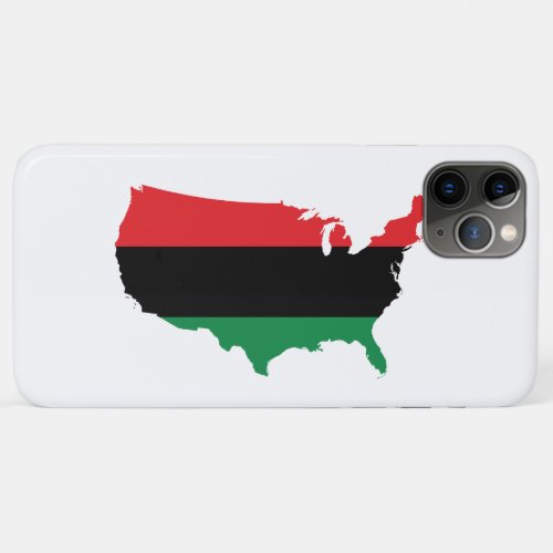 African American _ Red Black  Green Colors iPhone 11 Pro Max Case