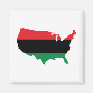 African American _ Red, Black & Green Colors Magnet