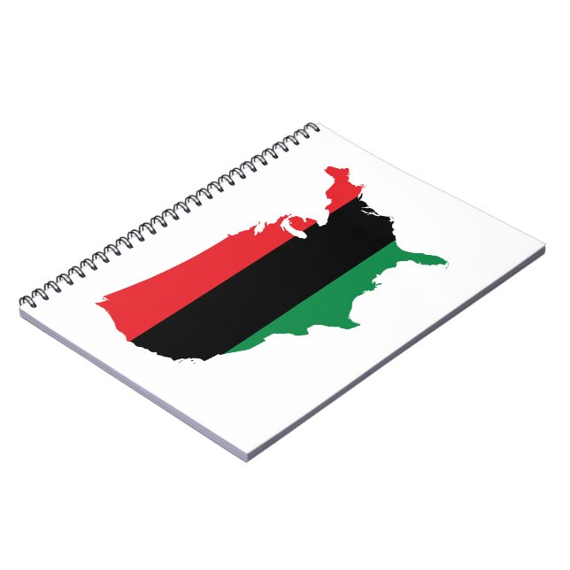 African American _ Red, Black & Green Colors Notebook (Left Side)