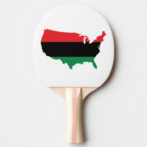 African American _ Red Black  Green Colors Ping_Pong Paddle