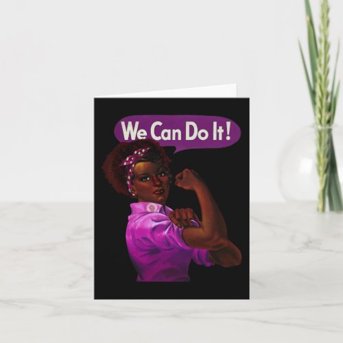 African American Rosie The Riveter Black History  Card