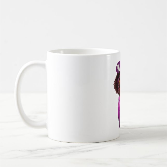 African American Rosie the Riveter Black History Coffee Mug (Left)