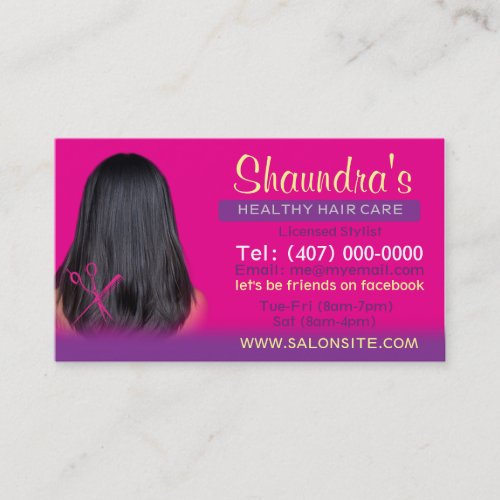 African American Salon BusinessAppointment Cards