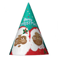 African American Santa and Mrs Claus Christmas