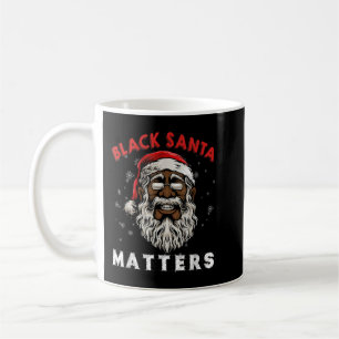 African American Santa Black Matters Christmas Paj Coffee Mug
