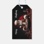 African American Santa Candy Land Gift Tags