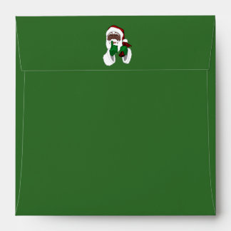 African American Santa Christmas Envelopes