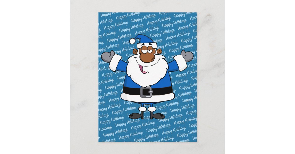 African American Santa Christmas Hanukkah Kwanzaa Holiday