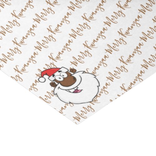 African American Santa Christmas Kwanzaa Greetings Tissue Paper