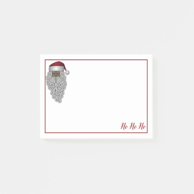 African American Santa Christmas  Post-it Notes (Front)