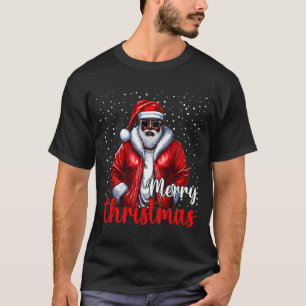 African American Santa Christmas Shirt Pajama Cool