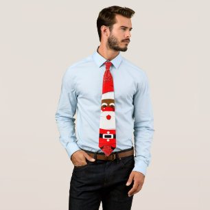 African-American Santa Claus Christmas holidays Neck Tie