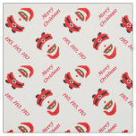 African-American Santa Claus custom Christmas Fabric