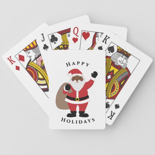 African American Santa Claus Playing Card 