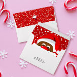 African-American Santa Claus red Christmas Envelope<br><div class="desc">This is a charming Christmas envelope that showcases a lovely black Santa Claus on a vivid red background with white snowflakes and dots. This design will make your holiday cards and envelopes stand out and impress your friends and family. This envelope design is not only attractive and playful, but it...</div>