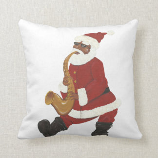African American Santa Clause Pillow