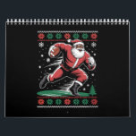 African American Santa Football Ugly Christmas Calendar<br><div class="desc">African American Santa Football Ugly Christmas</div>