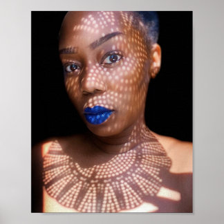 African American Shadow Tribal Print