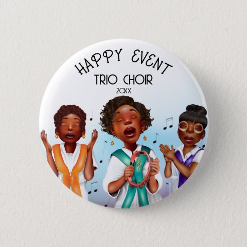 African American Singers Button