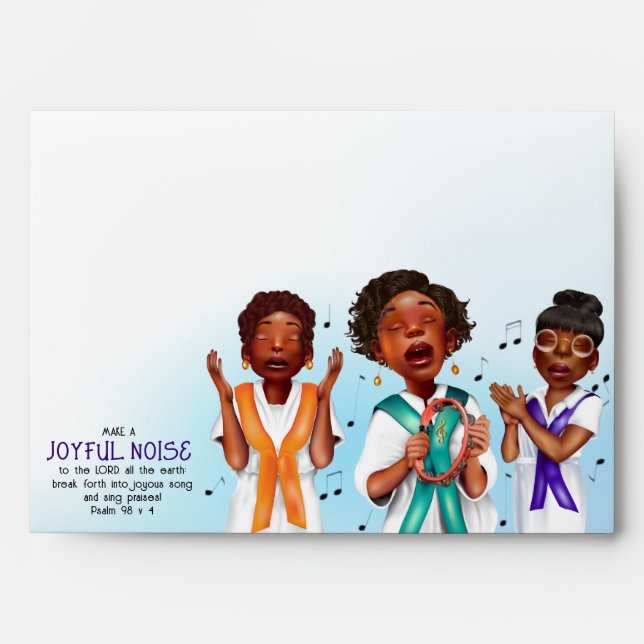 African American Singers Envelope (Front)