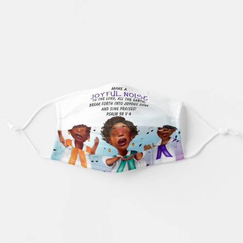 African American Singers Holiday Adult Cloth Face Mask
