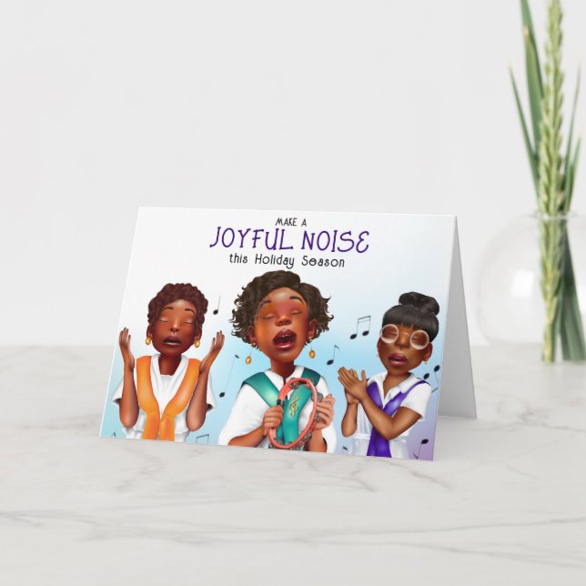 African American Singers Holiday Card (Front)