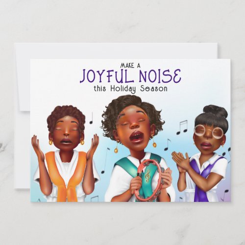 African American Singers Holiday Card