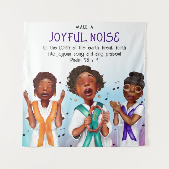 African American Singers Scripture Church Backdrop (Front)