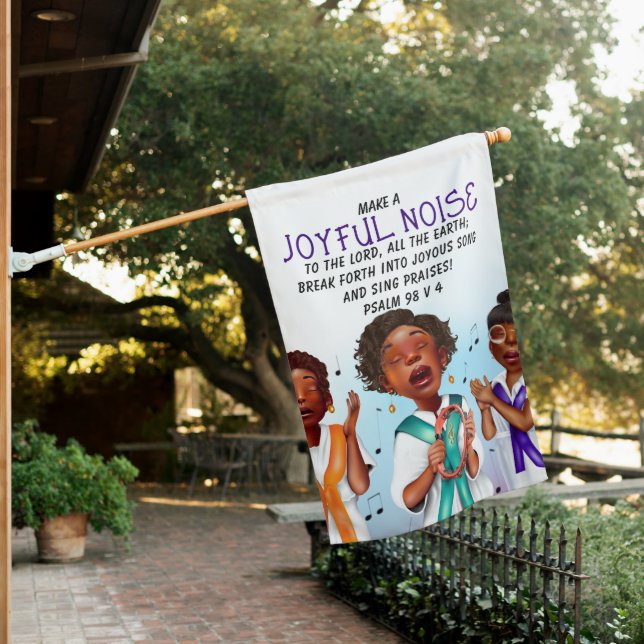 African American Singers Scripture House Flag (In SItu)