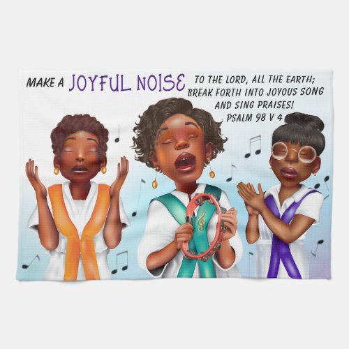 African American Singers Scripture Kitchen Towel