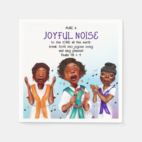 African American Singers Scripture Napkins