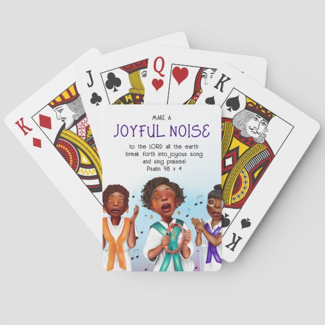 African American Singers Scripture Poker Cards (Back)